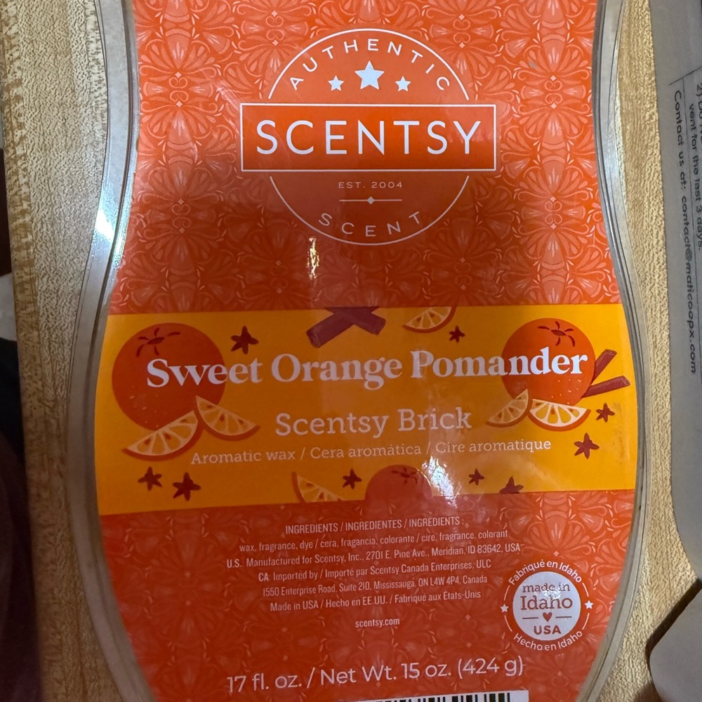 Scentsy Orange Bath & Body Delight